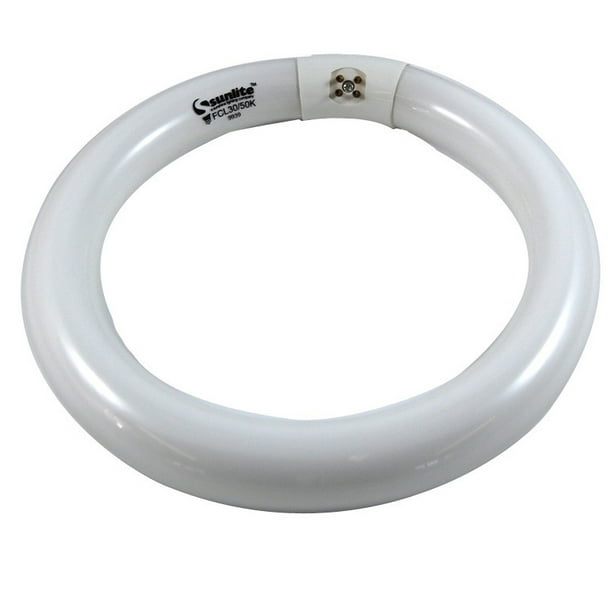 5000K Super White Light 4-Pin Base Sunlite FCL30/50K Fluorescent 30W T9 Circline Ceiling Lights 5000K Super White Light 4-Pin Base Sunlite FCL30/50K Fluorescent 30W T9 Circline Ceiling Lights